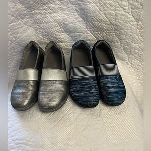 Two pairs of ladies Algeria shoes.